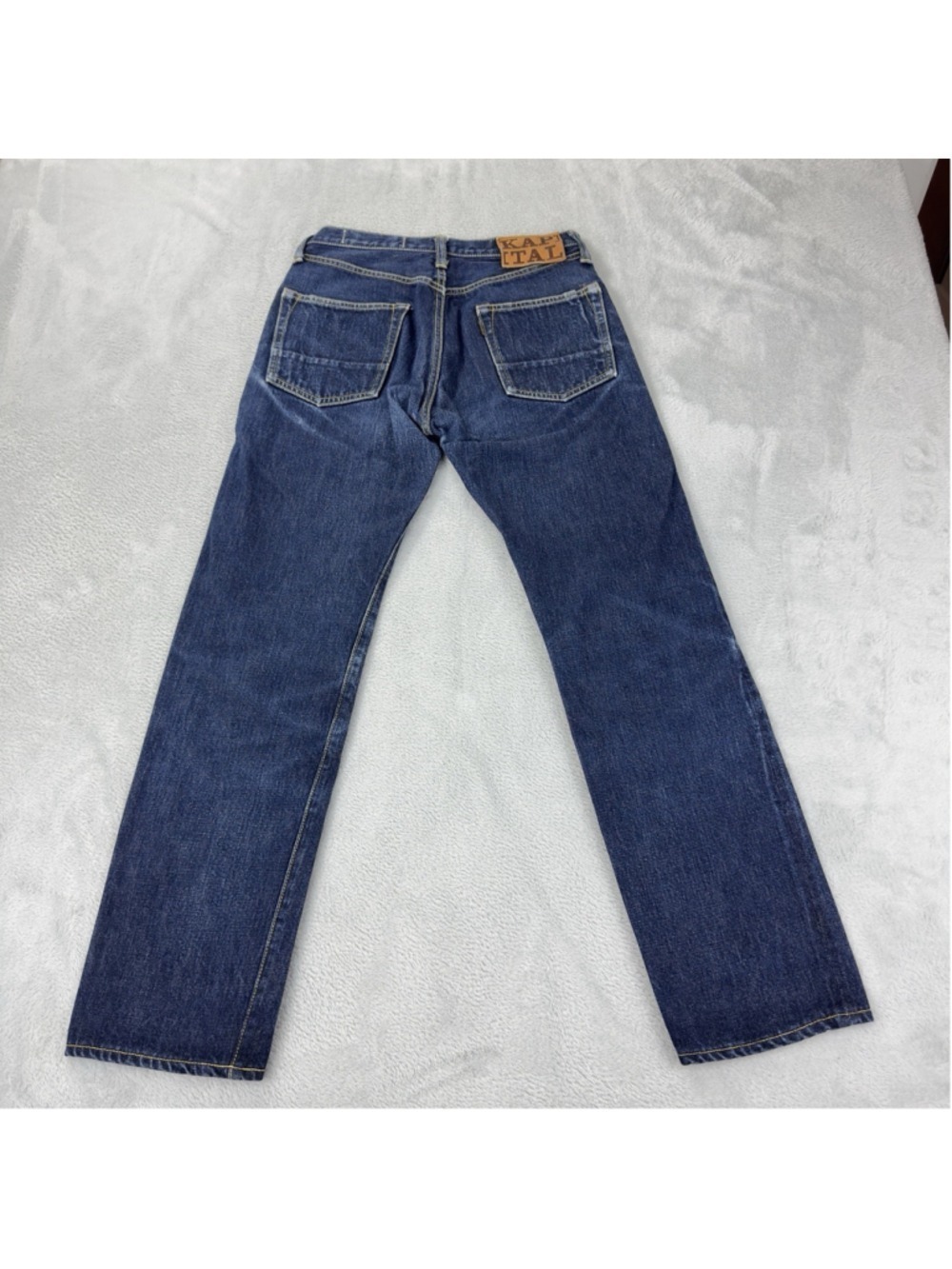 Kapital Men's Jeans Orange Selvedge Button Fly Size 29x28 100% Cotton - Picture 5 of 12